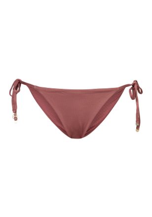 HUGO BOSS Bikini-Hose BOSS BELLA SIDE TIE, Damen, Gr. L, N-Gr, rot (light, pastel rot 633), Microfaser, Obermaterial: 88% Polyamid, 12% Elasthan, Badehosen Biki