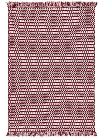 benuta Alfombra de material reciclado rojo 80x150