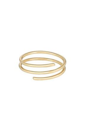 Adornia 14K Gold Plated Adjustable Coiled Band Ring at Nordstrom Rack, Size 5/6