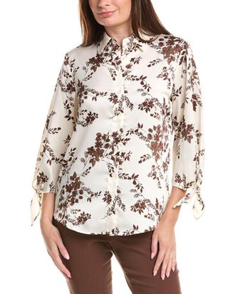 Jones New York Printed Blouse Top