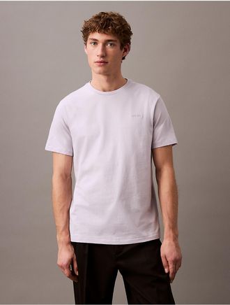 Calvin Klein Mens Liquid Touch Crewneck T-Shirt - Purple - 2XL