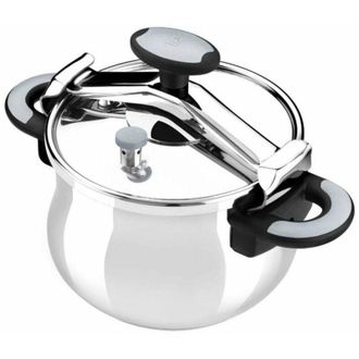 Bra Olla A Presi&oacute;n Bra New Star A185502/ &Oslash;22cm/ 6l/ Acero Inoxidable/ Apta Para Inducci&oacute;n