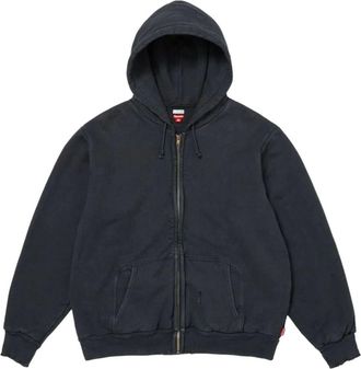 SUPREME FW26 x A.PRESSE Vintage Zip Up Hooded Sweatshirt Black SUP-FW26-055-BLK