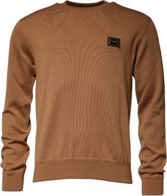 Dolce & Gabbana Ronde Hals Sweatshirt Bruin