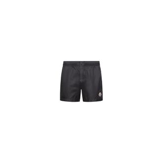 Moncler Moncler Logo Swim Shorts, Men, Black, Size: Xxl