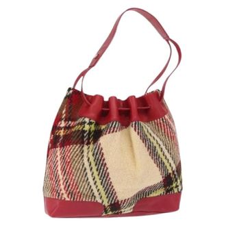 Burberry Pre-owned Bucket Bags, female, Multicolor, Size: ONE SIZE Pre-owned Wool Bucket Bag