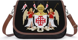 Generic Order of The Holy Sepulchre Small Womens Crossbody Bags Shoulder Handbag with Adjustable Strap for Travel