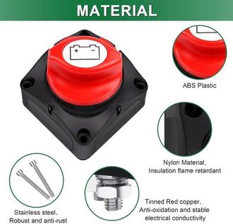 OEM Interruptor Principal De Bater&iacute;a De 12v, 24v Y 48v Con Posiciones 1-2-ambas-apagado Para Barco, Coche O Cami&oacute;n
