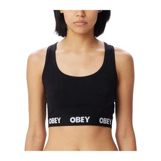 Obey Mujer, Camisetas, Negro, Talla: S