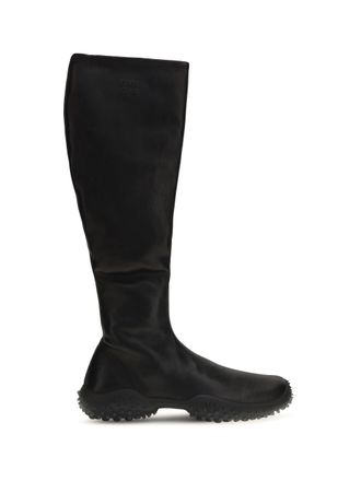 Miu Miu Stretch Nappa Leather Tall Boot - Black