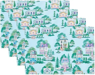 Lenox Set Of 4 Spice Village Allover Placemats