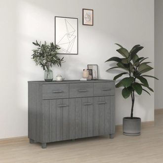 vidaXL Sideboard HAMAR Dark Gray 44.5x15.7x31.5 Solid Wood Pine