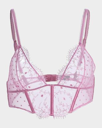 Kiki De Montparnasse Merci Beaucoup Lace Longline Bra