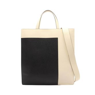 Valextra Leather 2way Tote Bag