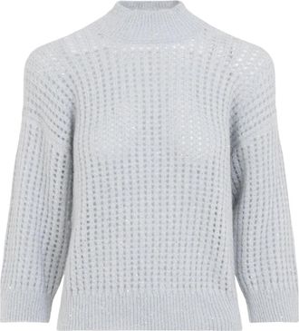 PESERICO Rete Sweater - Dames - Coltruien - Blauw - XS - Truien & Vesten