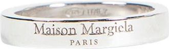 Maison Margiela Logo Reference Ring 4 mm - unisex - Maison Margiela - Rings - Gray - 3XL - Accessories