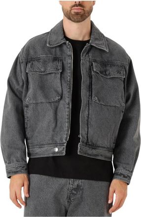 Filling Pieces Denim Jack Washed - Heren - Spijkerjassen - Grijs - XL - Denim - Jassen
