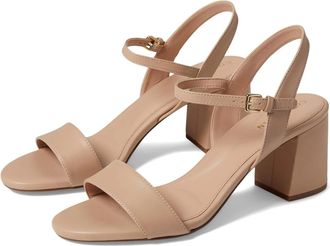 Cole Haan Womens Cole Haan Josie Sandals Brush Leather Ankle Strap Block Heel HAWK2002