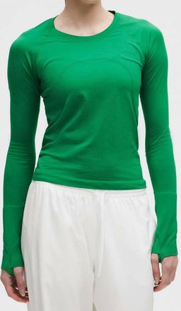lululemon Swiftly Tech Long Sleeve 2.0 Top In Raceway Green