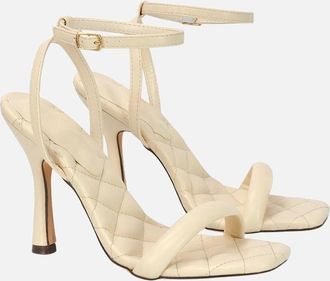 XY London Womens XY London Womens/Ladies Ryna Quilted High Heel Sandals - Pink - Size: 6