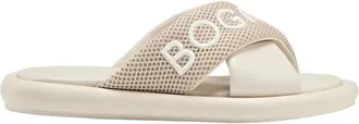Bogner Portofino Slide - Dames - Sandalen - Beige - 40 EU - Leer - Schoenen