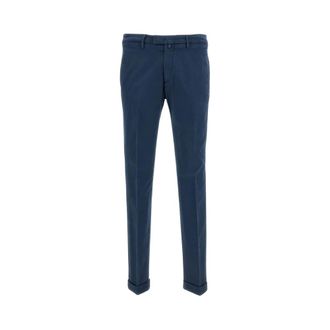 BRIGLIA 1949 Chinos, male, Blue, Size: XL Chino Trousers