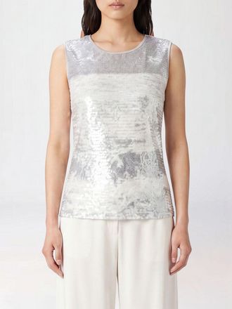 Patrizia Pepe Top slim fit senza maniche in poliammide con ricamo
