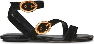 Steve Madden Flat Sandalen - Dames - Sandalen - Zwart - 40 EU - Schoenen