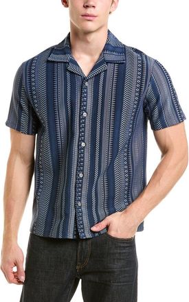 Reiss Aztek Texture Print Top