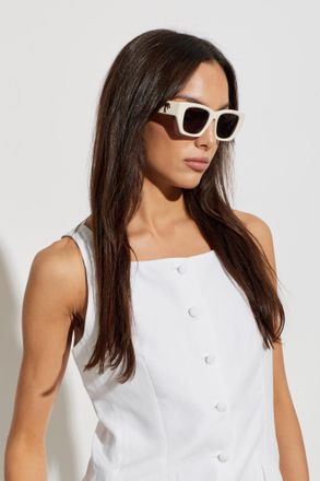 Palm Angels Sunglasses, Unisex, Cream