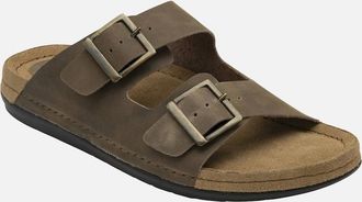 Lotus Mens St Ives Mens Mule Sandals - Brown - Size: 12