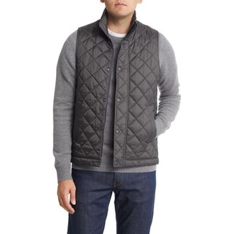 Barbour Barlow Quilted Vest in Charcoal at Nordstrom, Size X-Large