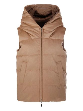 Max Mara reversible padded gilet - women - Fabric - 34 - Neutrals