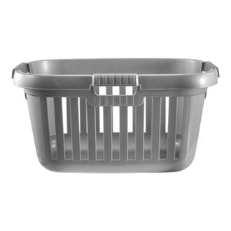 TJ Hughes Laundry Basket Hipster- 2 Colours - Silver - TJ Hughes