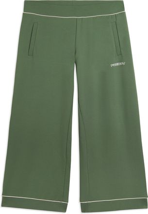 Freddy Pantaloni Sportivi Wide Leg Cropped con tasche interne