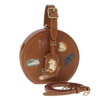 Louis Vuitton Tweedehands leren Louis Vuitton tassen - Dames - Vintage Handtas - Bruin - ONE Size - Leer - Vintage