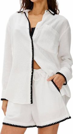 Rails Idania Long Sleeve Shirt In White