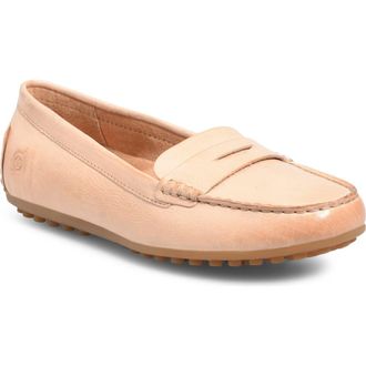 B&oslash;rn Finley Penny Loafer in Natural Leather at Nordstrom Rack, Size 8