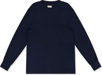 Aim&eacute; Leon Dore Blue Tonal Logo Long-Sleeve Tee