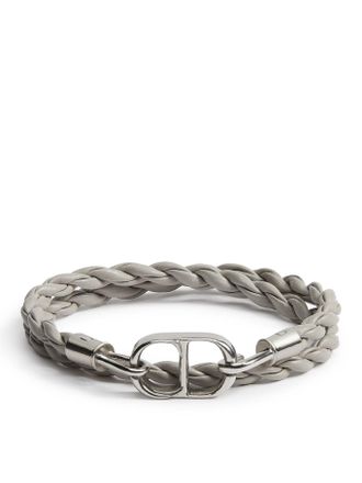 Dior CD ICON DOUBLE BRACELET IN BRAIDED LEATHER - Christian Dior - Man