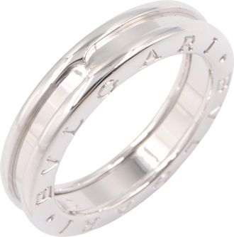 Bulgari Silver White Gold (18K) Band Ring (Pre-Owned)