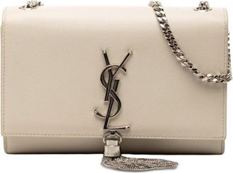 Saint Laurent Pre-owned Saint Laurent Small Grain de Poudre Monogram Kate Tassel Crossbody Ladies PEABO4RXVFVU1T2E
