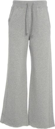 Dondup Wide-Leg Jogging Pants With Adjustable Drawstring And Frayed Hem