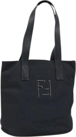 Fendi Pre-owned Vintage Tote Bag - Dames - Vintage Shopper - Zwart - ONE Size - Nylon - Vintage
