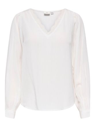Jacqueline de Yong Blouse met lange mouwen en V-hals