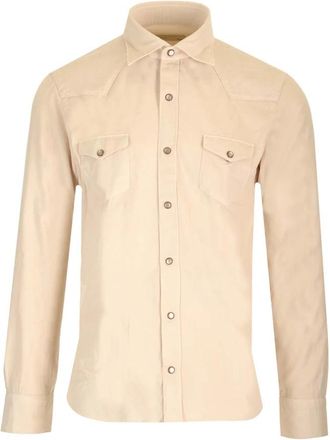 Barba Dandy Shirt - Heren - Casual Overhemden - Beige - 3XL - Overhemden