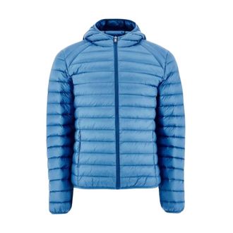 Jott Lichtgewicht Getailleerde Jas met Capuchon Nico - Heren - Winterjassen - Blauw - L - Leer - Jassen
