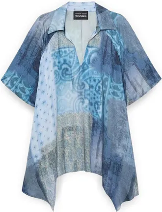 Fiorella Rubino Mujer, Blusas y Camisas, Azul, Talla: XS
