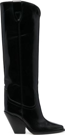 Isabel Marant Lomero knee high boots - women - Calf Leather/Calf Leather/Calf Leather - 36 - Black