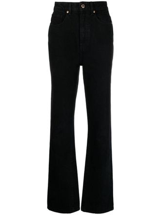 Khaite Jeans svasati a vita alta - Nero